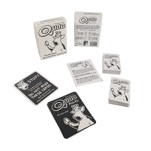Quao Pronounced Cow Card Game Complete Set Family Night Ultimate Dictatorship - Picture 2 of 5